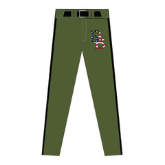 Dirtbags Army Green Pants with USA Logo